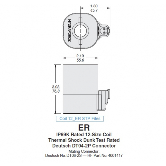 Coil 24VDC 31W h = 76.8mm